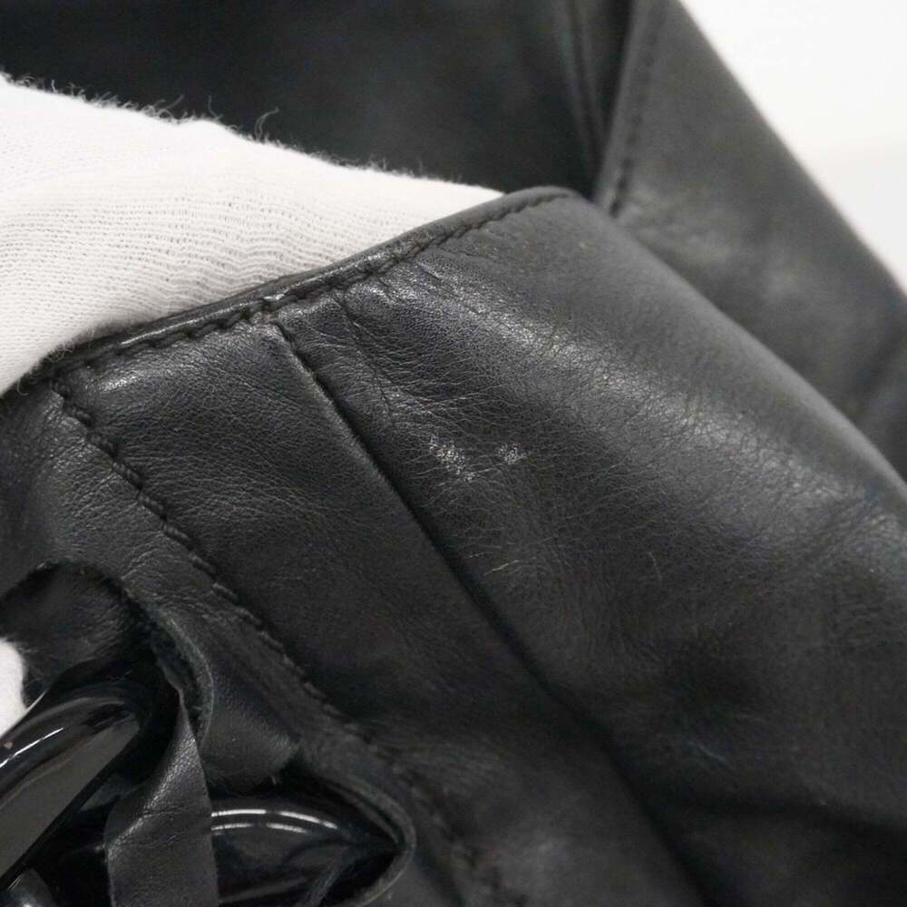 CHANEL Black Lambskin Leather Tote Bag - Picture 8 of 13